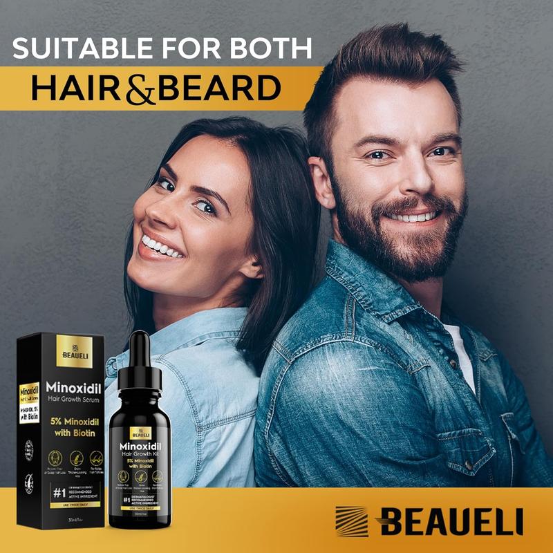 5% Minoxidil for Men Hair, Minoxidil for Women Hair Growth, Minoxidil for Men Beard Growth, Minoxidil 5 Percent, Hair Regrowth for Men, Hair Loss Treatments for Women 1oz