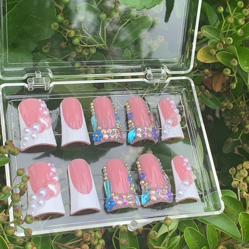 Garden Of Gems press on nail set