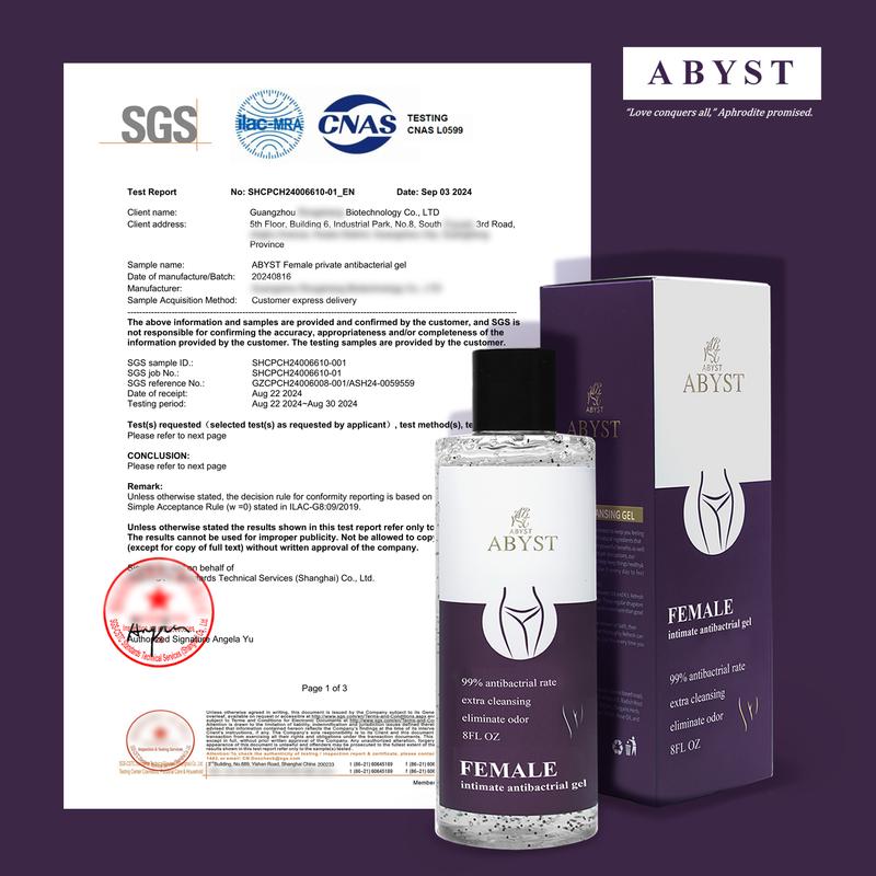 ABYST Anti-bacterial Cleansing Body Wash Refresh Deodorant and Intimate Area Hygiene Odor Blocking Scented Shower Gel Comfort Cleanser Soap Body Care Skin Repair