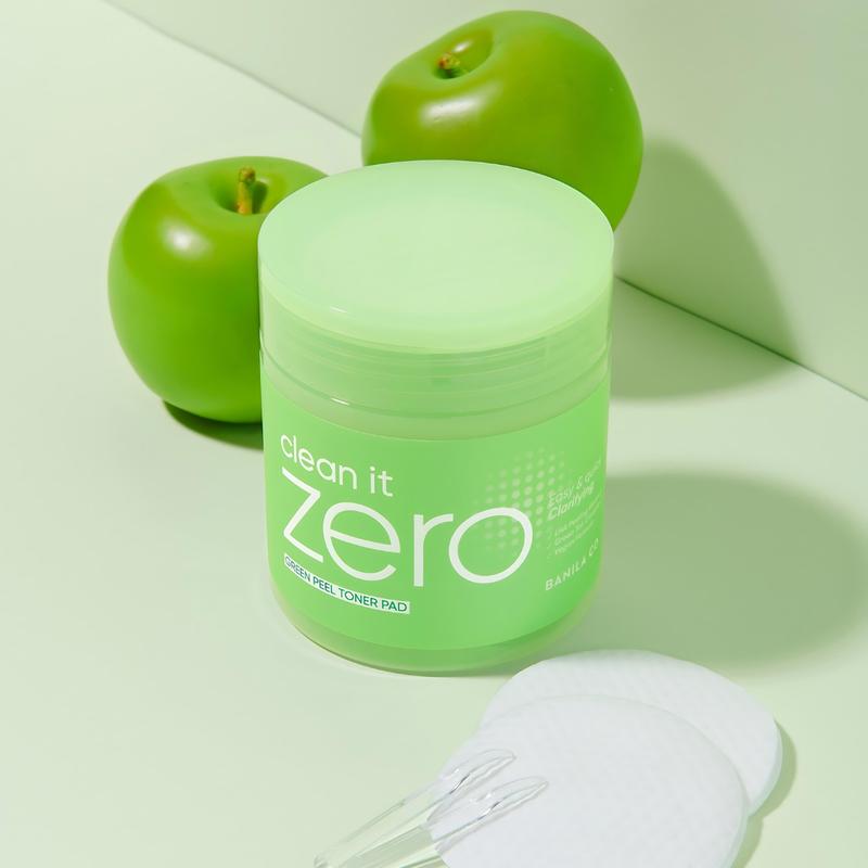 Clean It Zero Green Peel Toner Pad - Vegan Dual Sided Toner Pad for Exfoliating Dead Skin Cells and Unclog Pores Skincare Smooth