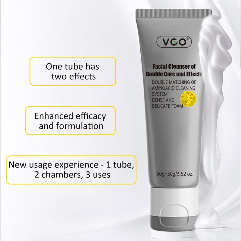 VGO-Vitamin C Serum, Moisturizer, and Facial Cleanser Set Cleansing Moisturizing Suitable for sensitive skin All skin types Skincare Acne