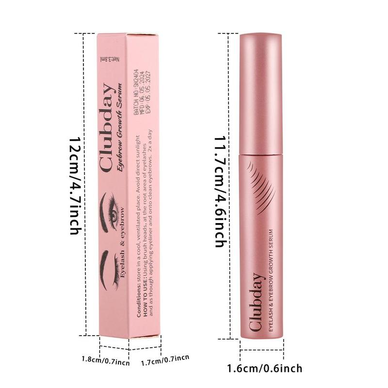 Long Lasting Eyelash Serum, Natural Curl Eyelashes Essence, Eye Lash Extensions Makeup Product for Women & Girls