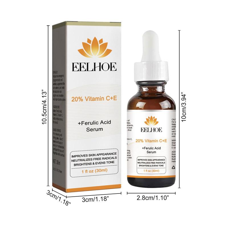 Vitamin C + E Serum, Hydrating Nourishing Facial Essence, Moisturizing Skin Care Product for Women & Men