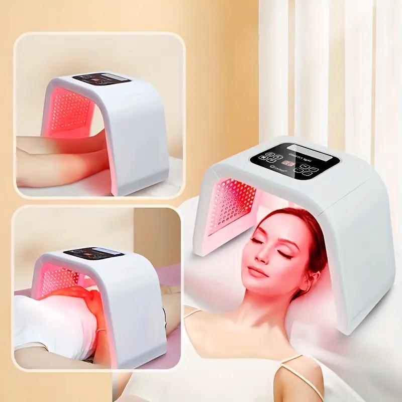 Folding Colorful Light LED Mask Instrument, Facial Care Machine, Home Skin Care Device, Gifts For Women Comfort