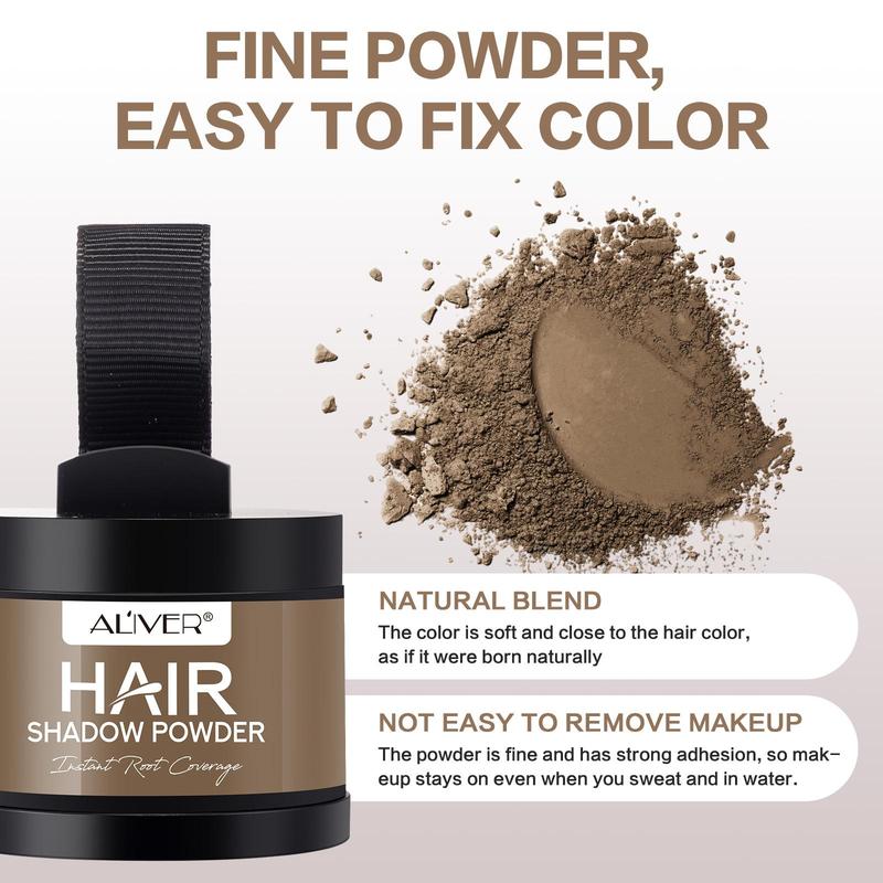 Hair Shadow Powder, 1 Box Natural Hairline Powder, Waterproof and Sweat-proof Hair Powder, Suitable for Men and Women