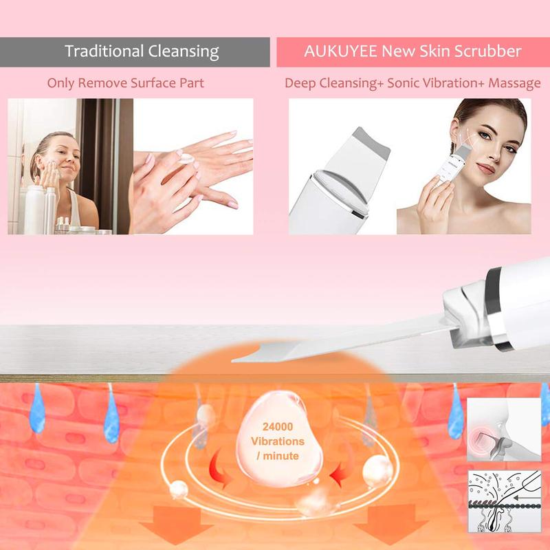 Blackhead Care Tool, 4 Modes Facial Pore Cleaner, Facial Deep Cleansing Tool, Personal Care Appliances for Women & Men