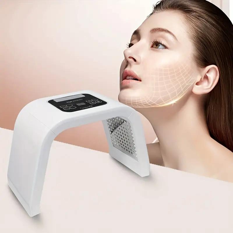 Folding Colorful Light LED Mask Instrument, Facial Care Machine, Home Skin Care Device, Gifts For Women Comfort