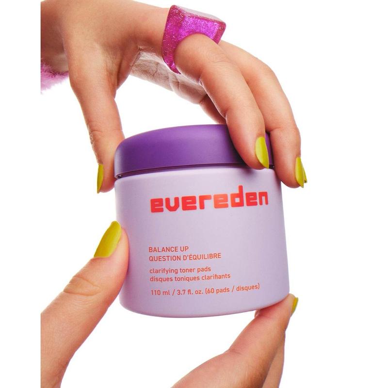 Evereden Balance Up – Clarifying Toner Pads for Teens – Hydrates & Clarifies Acne-Prone Skin - Soothes Redness & Controls Oil – Safe Ingredients - For Teens & Pre-Teens