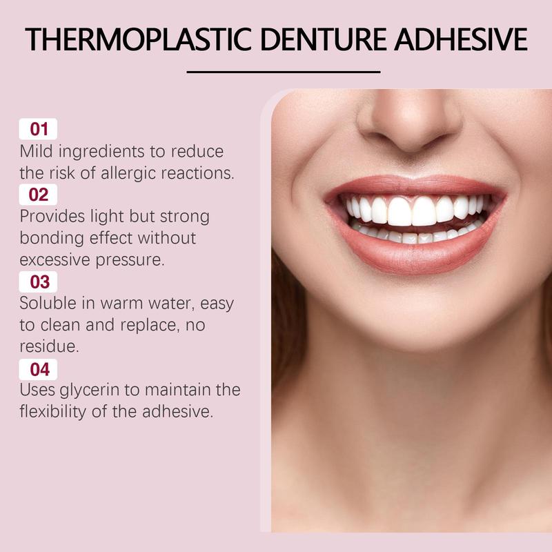 Long-lasting Denture Adhesive, Thermoplastic Fixing Denture Modifier, Oral Care Product for Adults, Denture Care Product, Christmas Gift