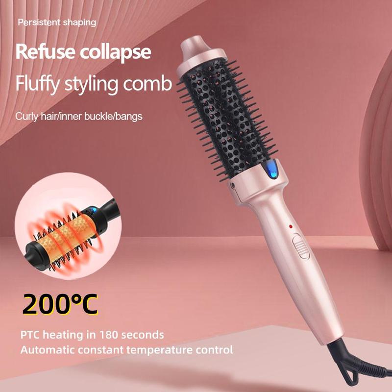 Electric Hair Curler, 1 Count Comfort Hot Air Curling Hair Iron for Fall, Negative Ion Hair Styling Tool, Hot Tools Thermal Brush, Professional Hair Styling Tool for Home & Salon Use, Ideal Gift for Christmas, Winter Gift