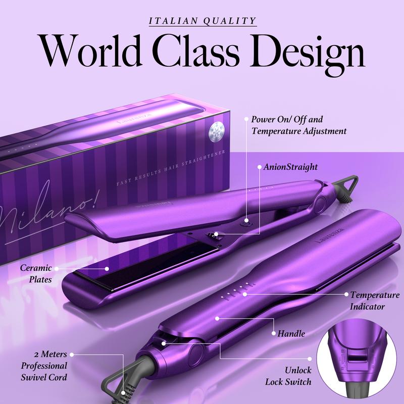 2-in-1 Hair Straightener & Curler, 8.5