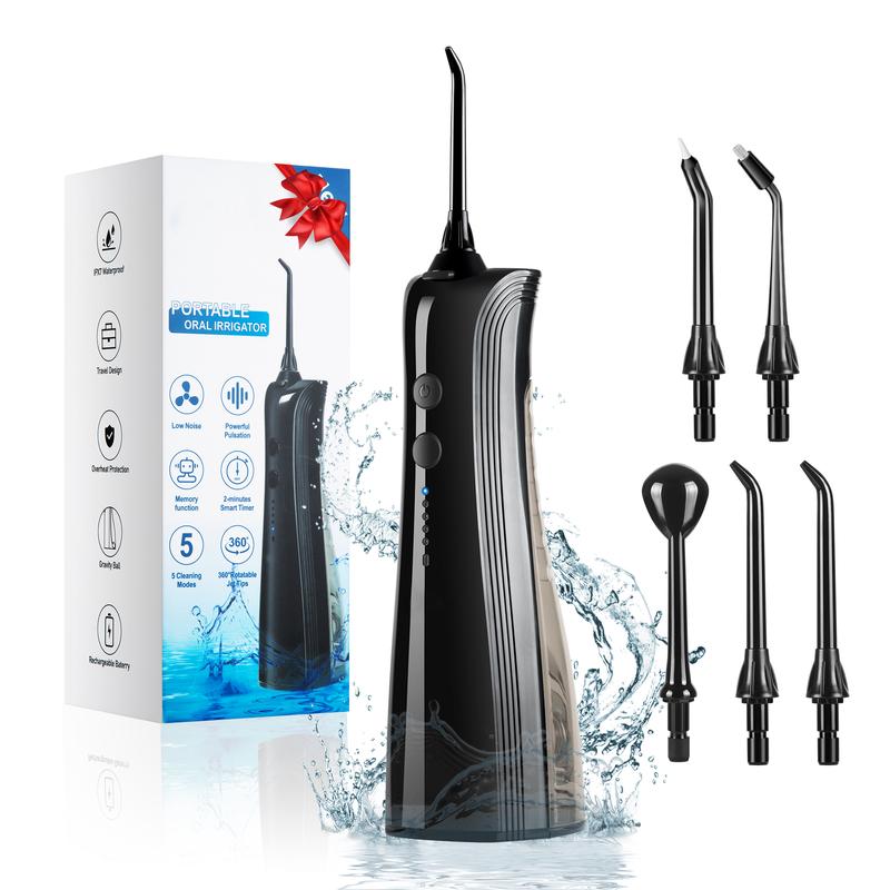 Cordless Water Dental Flosser Deep Clean, 5 Modes, Long Battery Life, IPX7 Waterproof, Ideal for Travel & Oral Care