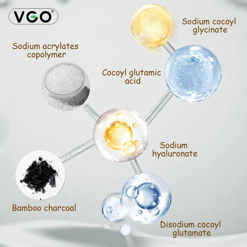 VGO-Vitamin C Serum, Moisturizer, and Facial Cleanser Set Cleansing Moisturizing Suitable for sensitive skin All skin types Skincare Acne