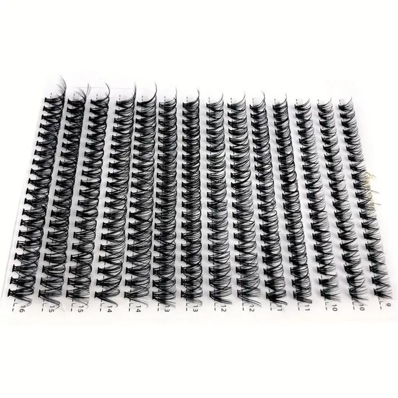 Mixed Length Individual False Eyelashes, 280pcs Box Natural Curl Eye Makeup Strip Lashes, Full Volume Eyelash for Lashes Extensions, False Eyelashes for Women and Girls Eye Makeup Enhancement, Christmas Gift