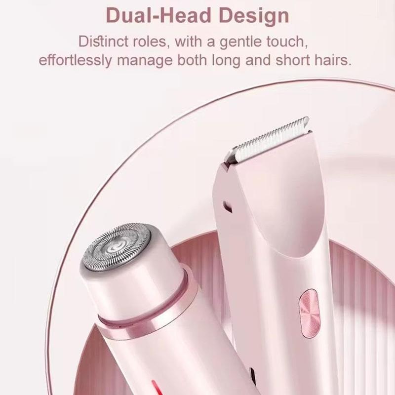 2 in 1 Electric Hair Removal Machine, 1 Box Rechargeable Waterproof Hair Removal Tool & Accessories, Womens Razor for Bikini Trimmer, Christmas Gift