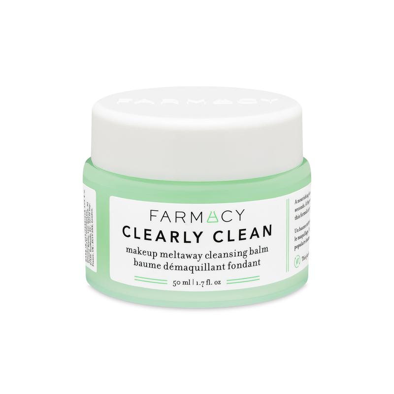 Farmacy Makeup Remover Cleansing Balm - Clearly Clean Fragrance-Free Makeup Melting Balm - Great Balm Cleanser for Sensitive Skin - Mini size