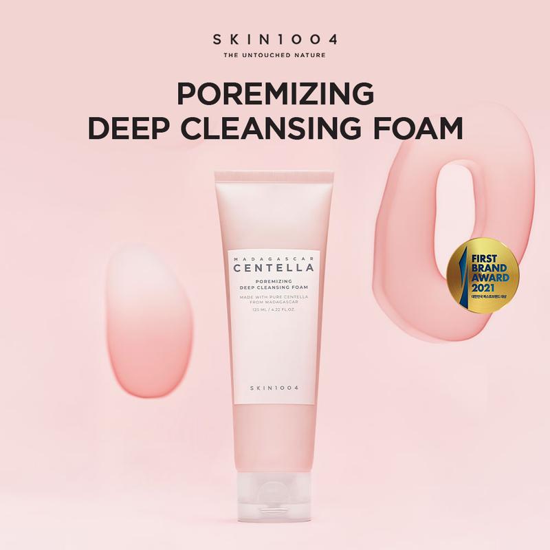 [SKIN1004 Official Shop] Madagascar Centella Poremizing Deep Cleansing Foam 4.22 fl.oz, 125ml, Remove Pore-Clogging Debris Facial Skincare