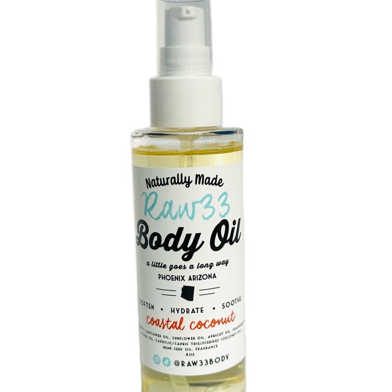 Coastal Coconut Body Oil - Moisturizing and Nourishing