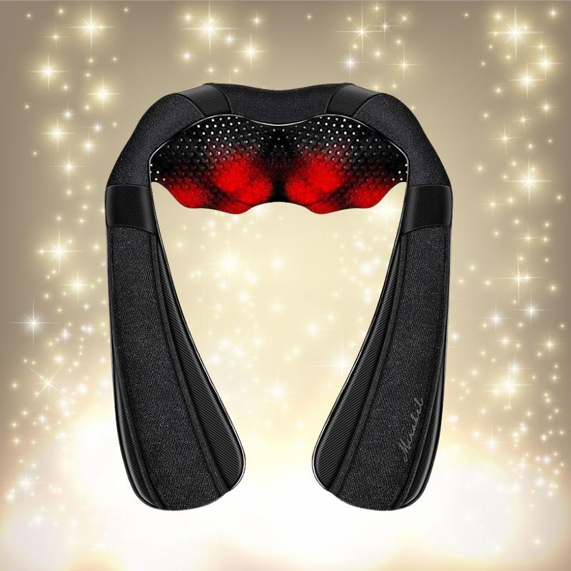 Neck Massager, Shiatsu Back Massager with Heat, Electric Pillow for Neck, Back, Shoulder, Foot, Leg, Muscle Pain Relief, Shoulder Birthday Gifts Comfort