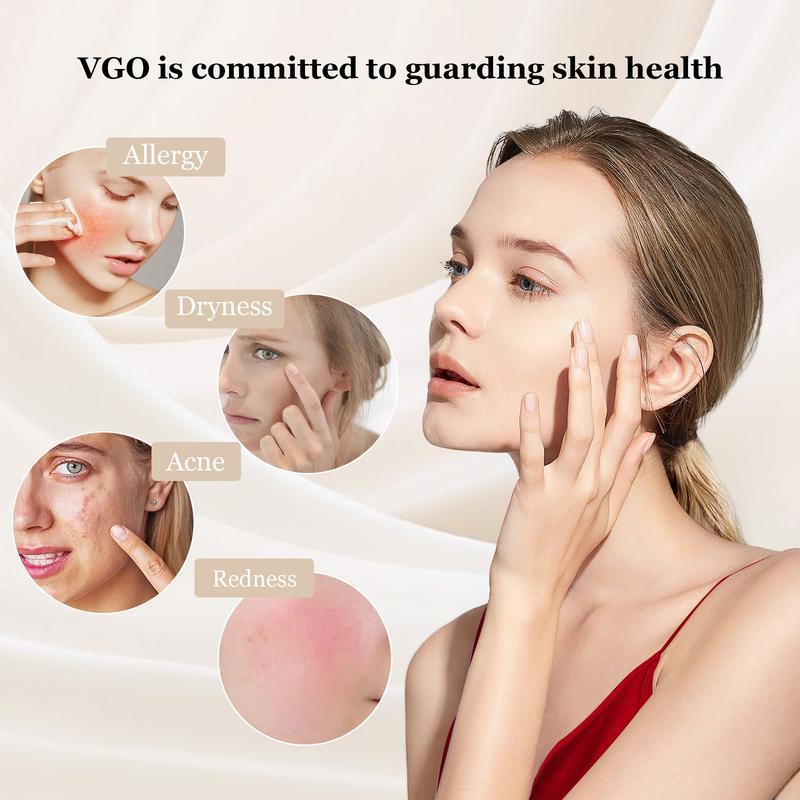 VGO Vitamin C Facial Serum Essence, 30ml   60ml Comfort Skincare Face Serum, Gentle Serum Vitamina C Cream-A Daily Cleanser-B3 And VGO Vitamin C Facial Serum Essence 30ml Acne Radiance Cleansing Hydrate Moisturizer Moisturize Moisture