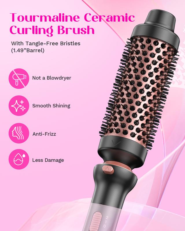 Wavytalk 5 in 1 Curling Wand Set With Thermal Brush