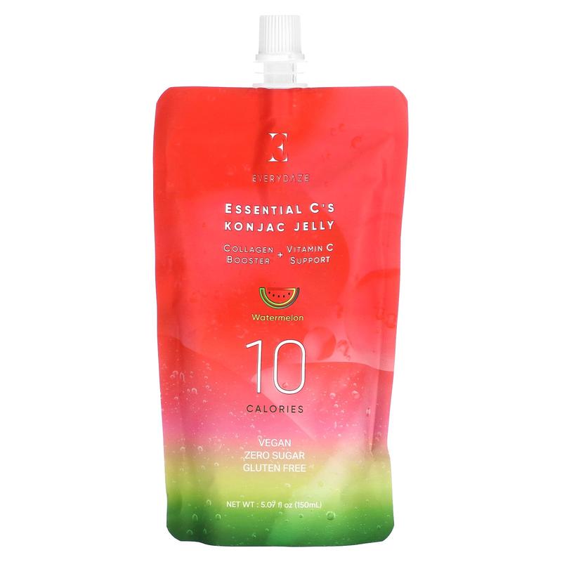 Everydaze Essential C's Konjac Jelly, Watermelon, 5.07 fl oz (150 ml)