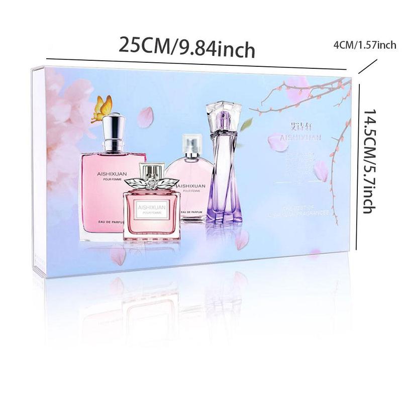 Women's Perfume Set, 4 Counts set Long Lasting Fragrance for Women, Elegant Fragrance for Daily Wear, Fashion Perfume for Party, Daily Clothing Decor