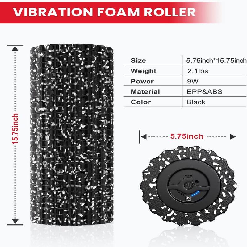 FITINDEX Vibrating Foam Roller 4-Speed