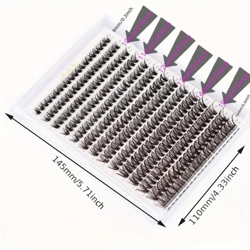 Mixed Length Individual False Eyelashes, 280pcs Box Natural Curl Eye Makeup Strip Lashes, Full Volume Eyelash for Lashes Extensions, False Eyelashes for Women and Girls Eye Makeup Enhancement, Christmas Gift