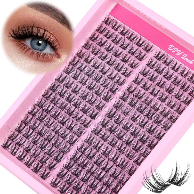 Individual False Eyelashes, 1 Box 9-11mm Natural Look Eyelash Extensions, Self Grafting Curl Eyelashes, Eye Makeup Enhancement False Eyelashes