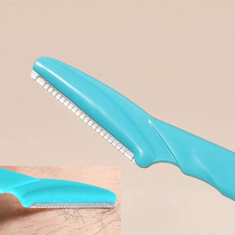 Mixed Color Eyebrow Razor with Cover, Gentle Safe Eyebrow Trimmers, 12pcs set Hair Trimmer, Portable Face Hair Shaving Tool for Daily Use,  Tik Tok Shop Gifts for Girlfriend