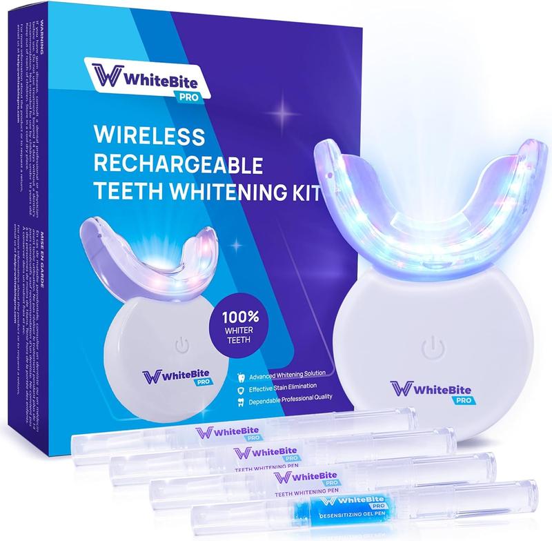 Teeth Whitening Kit: 32X LED Light & Carbamide Peroxide Gel for Sensitive Teeth – Professional Whitener with Mouth Tray for a Radiant, Bright Smile