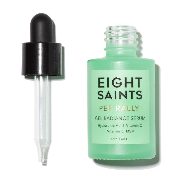 Eight Saints Skincare Pep Rally Pure Hyaluronic Acid Serum for Face Plumping, Natural and Organic Vitamin C Face Serum with Vitamin E for Fine Lines, Reduces Wrinkles, Firming, Hydrating, Anti-Aging, 1 Oz