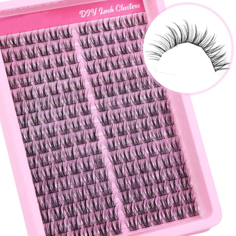 Individual False Eyelashes, 1 Box 9-11mm Natural Look Eyelash Extensions, Self Grafting Curl Eyelashes, Eye Makeup Enhancement False Eyelashes