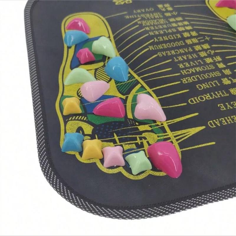 Reflexology Massage Mat 7 Color Stone Foot Massager Rug Random Stone Colors Foot Massager Mat For Circulation Christmas Fitness Bathroom Mat Pain Relief Waking Mat