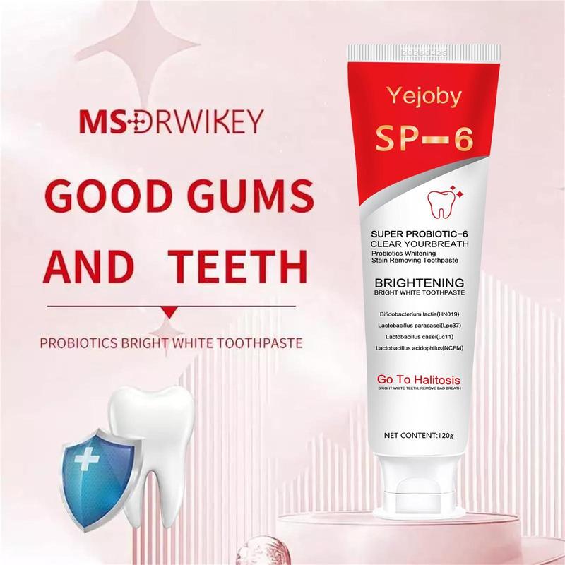 [90% People Choose] Probiotics Bright White Toothpaste, Sp 6 Toothpaste, Sp-6 Ultra Whitening Toothpaste, Ultra Whitening Toothpaste Sp-6, Sp-6 Probiotics Whitening Toothpaste, Fresh Breath