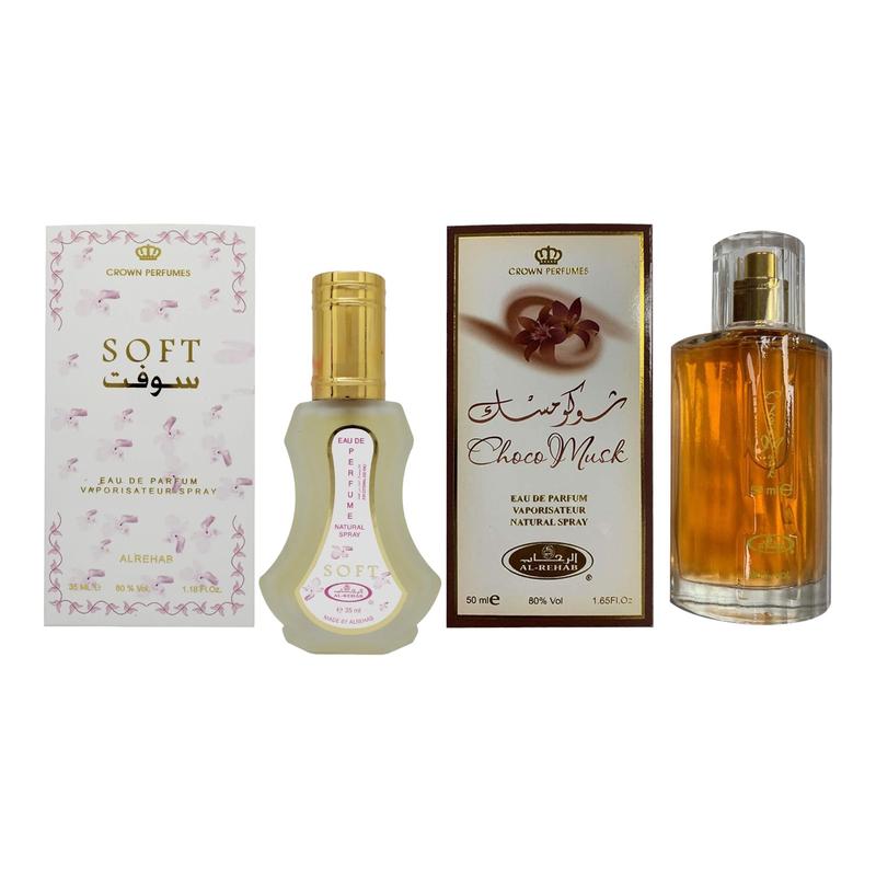 (Bundle Pack) 35ml Soft + 50ml Choco Musk - Perfume Spray by Al-Rehab