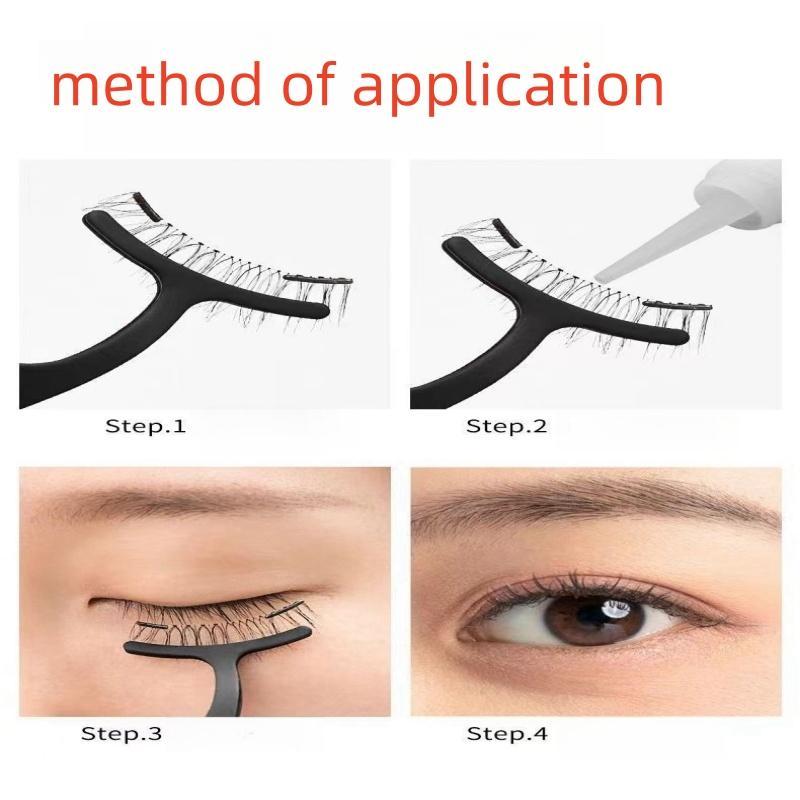 Stainless Steel Eyelash Tweezers, False Eyelashes Application Aid, Professional Makeup Tools for Women