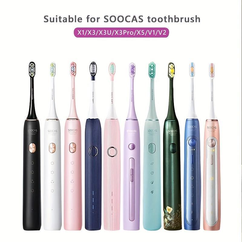 Soft Bristle Replacement Toothbrush Heads, 12pcs set Tooth Brush Head Compatible for SOOCAS X3 X3U X5, Personal Care Accessories