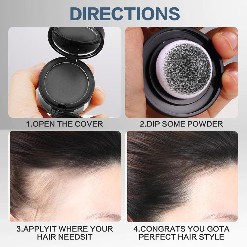 Hair Styling Powder, Long-lasting Waterproof Hairline Powder, Natural Hairline Powder For Men & Women, Easy To Carry, Christmas Gift