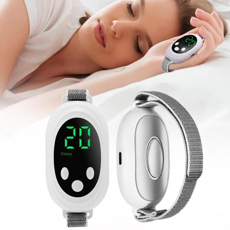 Handheld Microcurrent Sleep Aid, Intelligent Stress Relief Hypnotherapist, Sleep & Excitement 2 Modes & 20 Levels Adjustment Sleep Aid Mini Pulse Massager