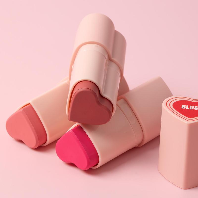 Long-lasting Waterproof Blush Stick, 3 Counts set Long-lasting Waterproof Moisturizing Blush Stick For Blush, Eyeshadow, Lipstick, Multifunctional Facial Makeup