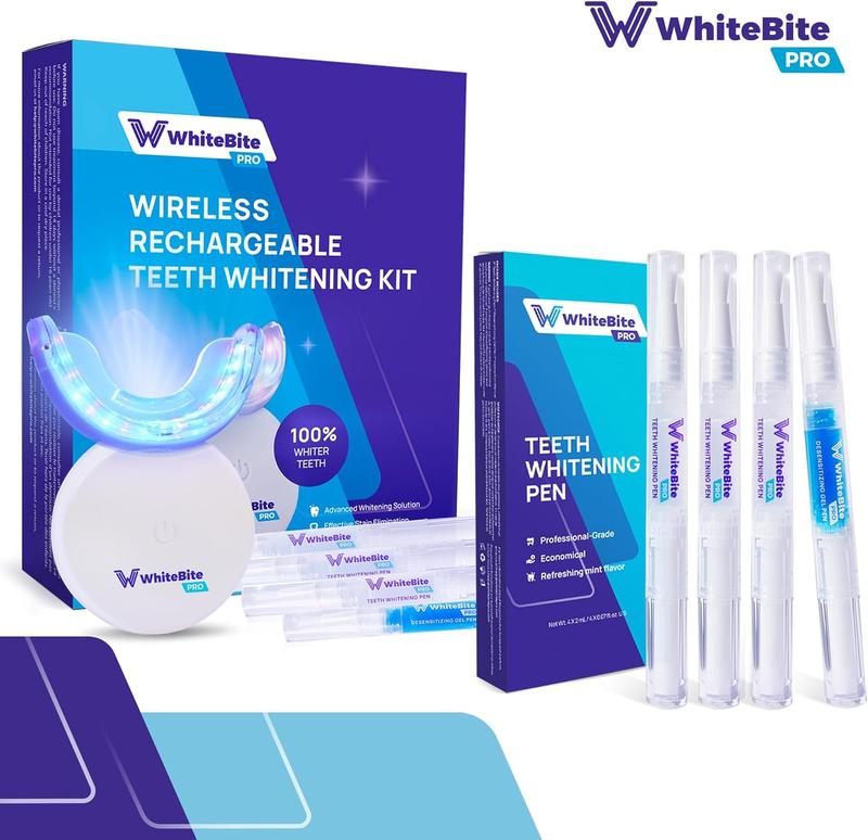 Teeth Whitening Kit: 32X LED Light & Carbamide Peroxide Gel for Sensitive Teeth – Professional Whitener with Mouth Tray for a Radiant, Bright Smile