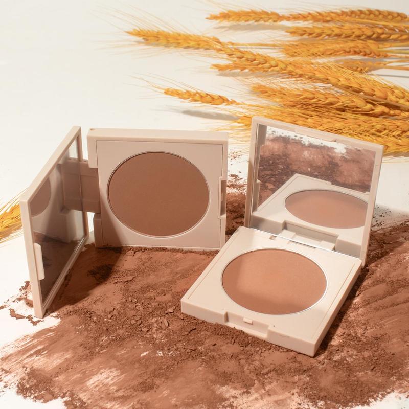 Long-lasting Lightweight Matte Bronzer, Natural Look Bronzer Powder, Smooth and Fine Powder Makeup Highlighter