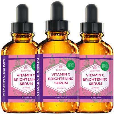 Leven Rose Vitamin C Serum 1oz – Lightweight Daily Skincare for Smooth, Hydrated Skin! Brighten Dark Spots, Boost Collagen, Comfort & Skin Repair