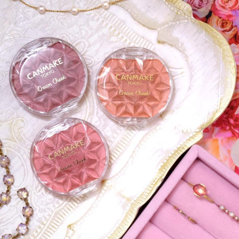 CANMAKE Cream Cheek (Pearl Type) IN 3 COLOR Blush Makeup