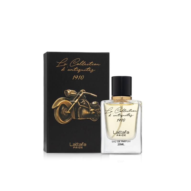 Lattafa La Collection D’Antiquity Bike 1910 20ML )0.68 Oz) EDP - Unisex Pocket Fragrance For On The Go Use! Long Lasting Fragrance With Notes of Apple