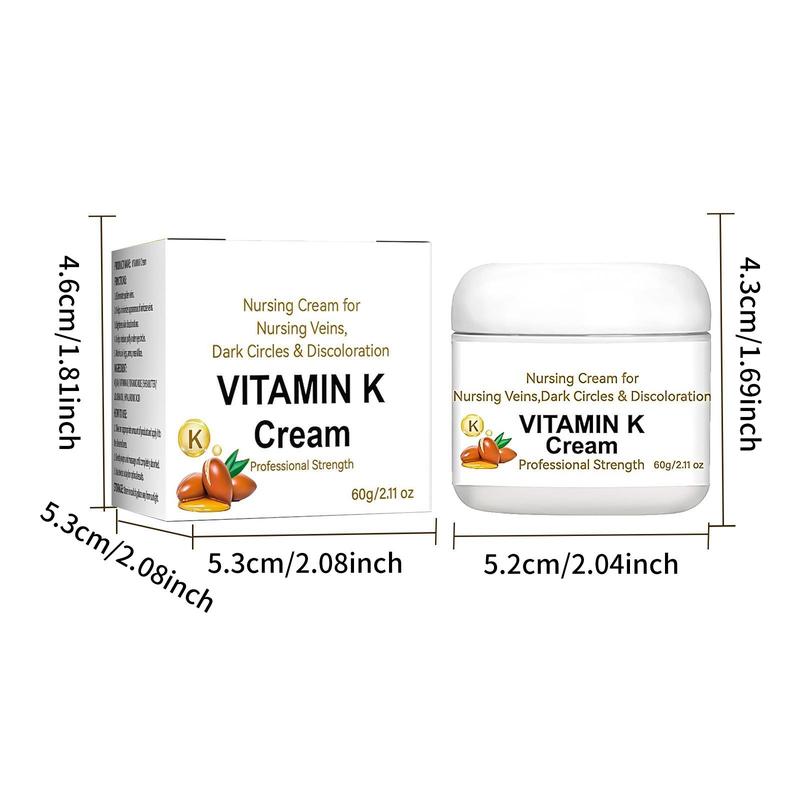 Vitamin K Cream, 1 Box 2 Boxes Deeply Nourishing & Moisturizing Body Cream, Body Care Product for Women & Men Legs and Face