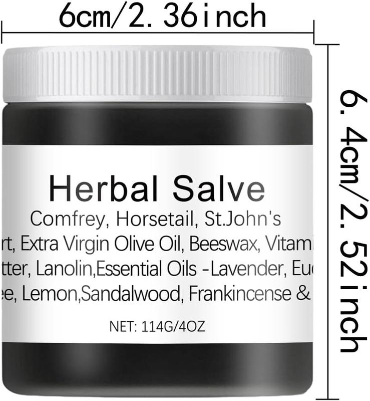 Organic Herbal Salve 4oz - Comfrey Organic Herbal Salve Cream Ointment 2 Bottles