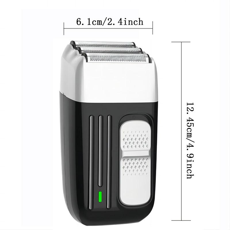 Electric Shaver, Cordless Electric Foil Shaver, Rechargeable Reciprocating Shaver, Beard & Mustache Trimmer for Men